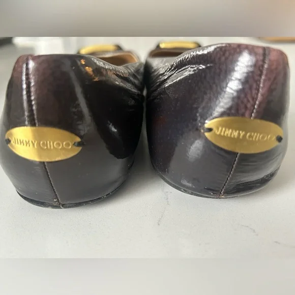 Jimmy Choo ballet flats purple size 39 - Picture 7 of 10